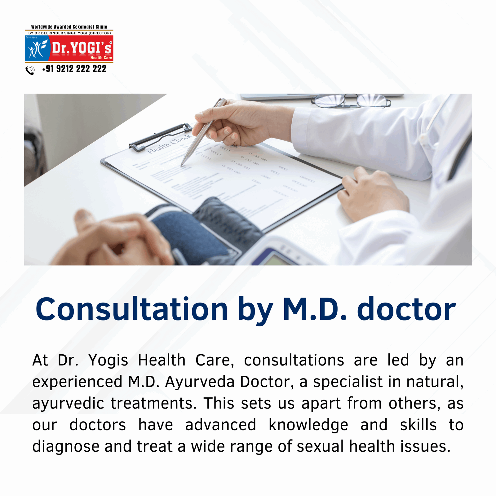 Consult Sexologist at Dr Yogi Clinic - Dr Yogi Health Care
