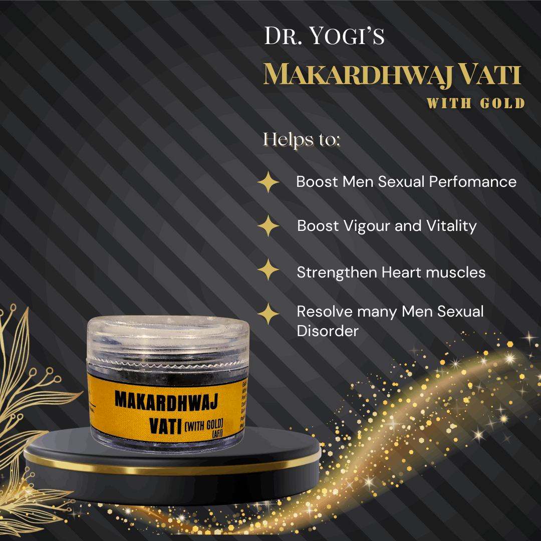 Dr Yogi Makardhwaj Vati with Gold - Dr Yogi Health Care