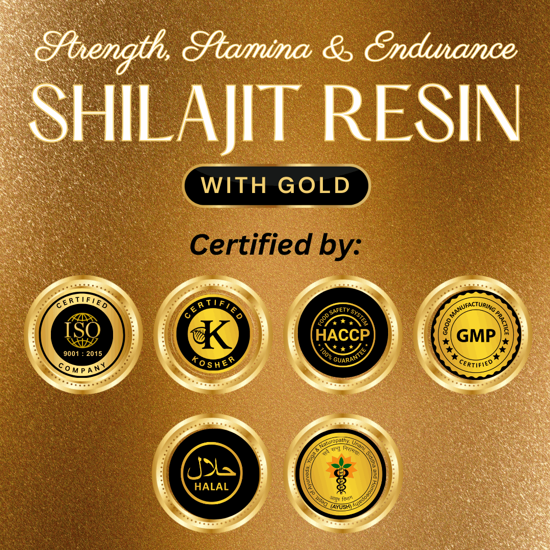Dr Yogi Shilajit Resin with Gold - Dr Yogi Health Care