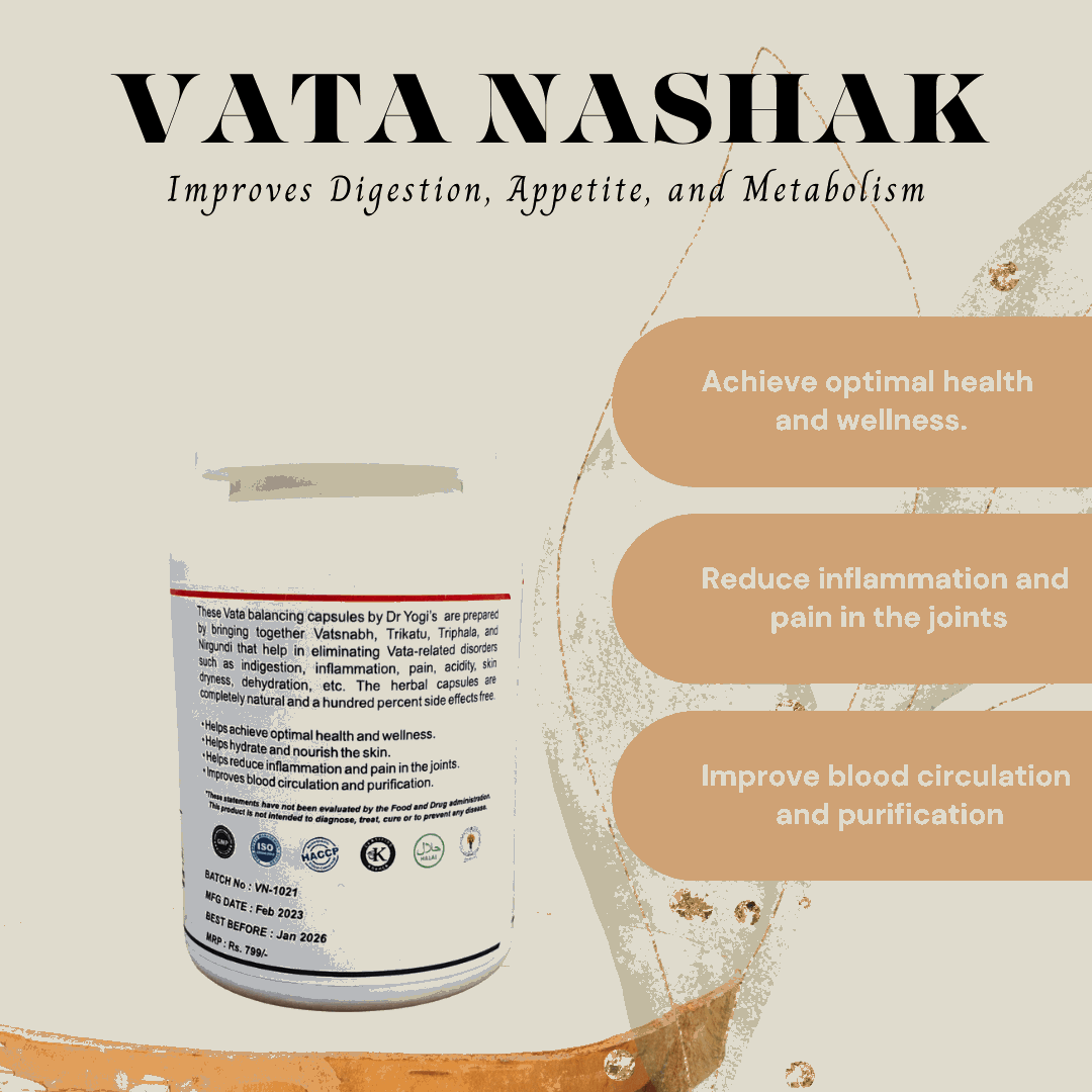 Dr Yogi Vata Nashak Capsules - Dr Yogi Health Care