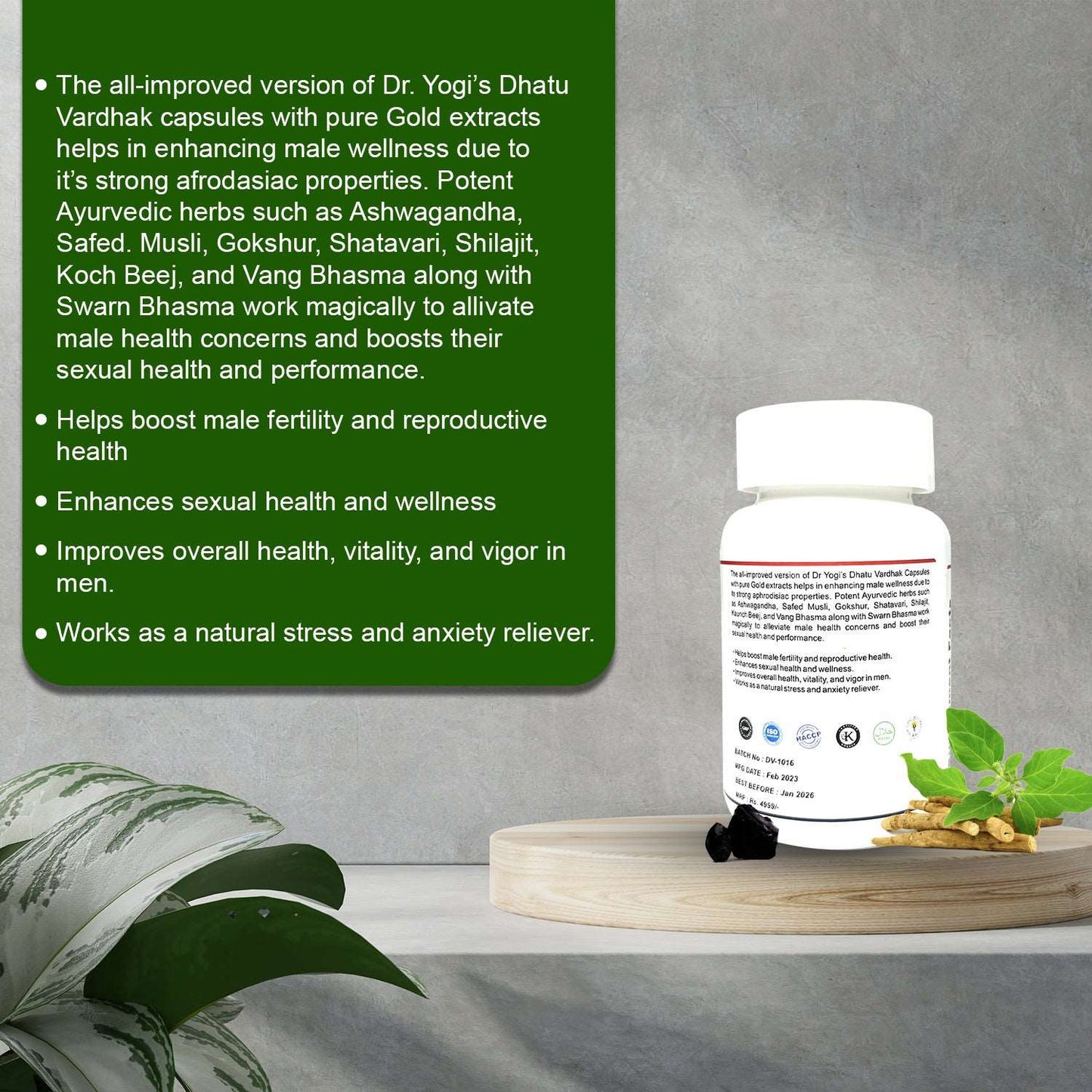 Dr Yogi Dhatu Vardhak with Gold - Dr Yogi Health Care