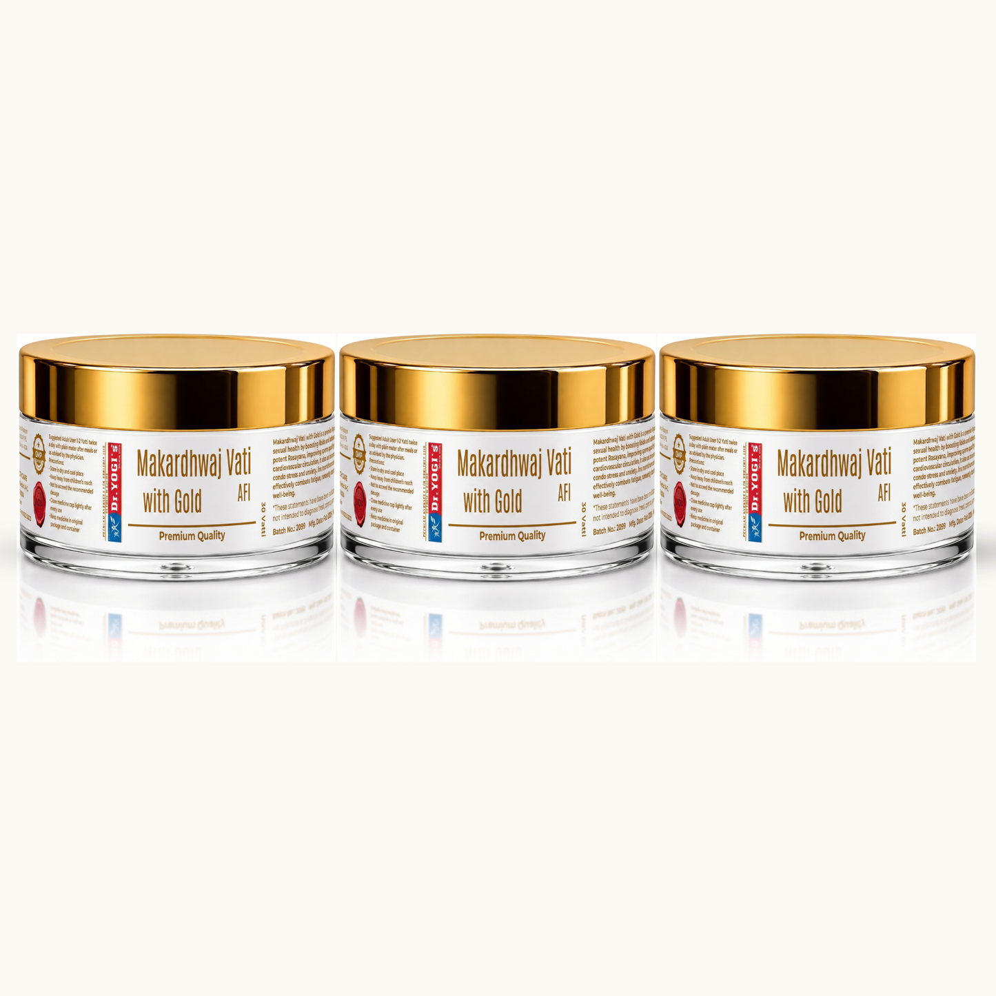Dr. Yogi's Makardhwaj Vati with Gold (30 Vatti) | Premium Male Vitalizer