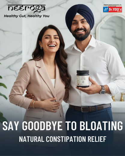 Dr. Yogi's Neeroga Gut Health Powder (200g) | Natural Constipation & Bloating Relief