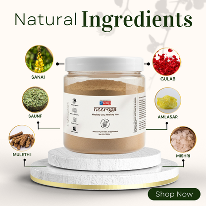 Dr. Yogi's Neeroga Gut Health Powder (200g) | Natural Constipation & Bloating Relief