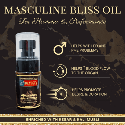 Dr Yogi Masculine Bliss Massage Oil - Dr Yogi Health Care