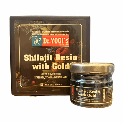 Dr Yogi Shilajit Resin with Gold - Dr Yogi Health Care