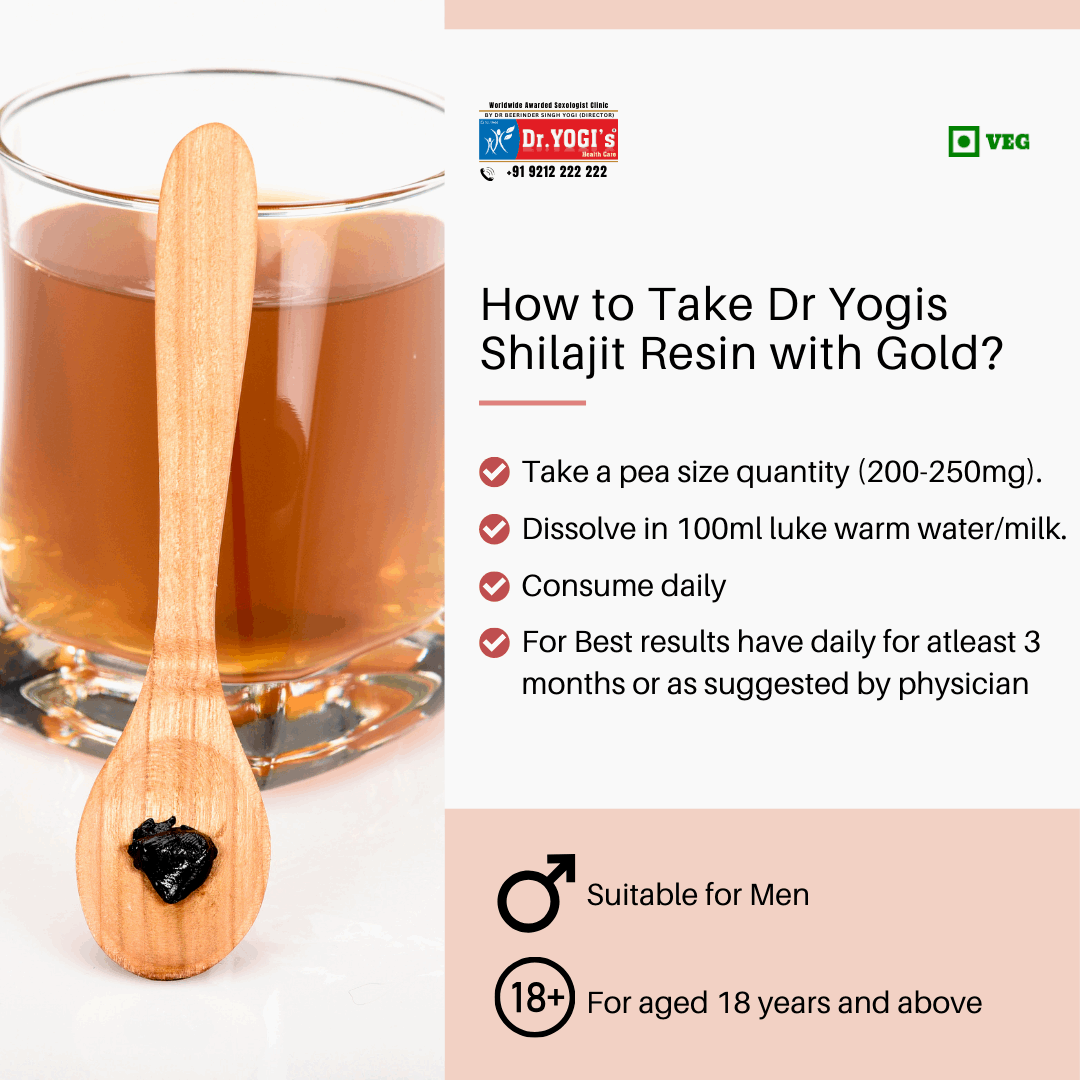 Dr Yogi Shilajit Resin with Gold - Dr Yogi Health Care