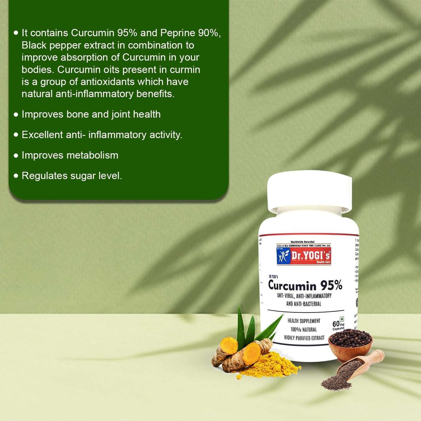Dr Yogi Curcumin 95% - Dr Yogi Health Care