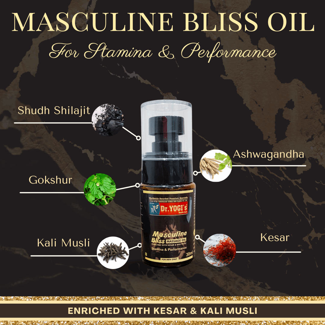 Dr Yogi Masculine Bliss Massage Oil - Dr Yogi Health Care