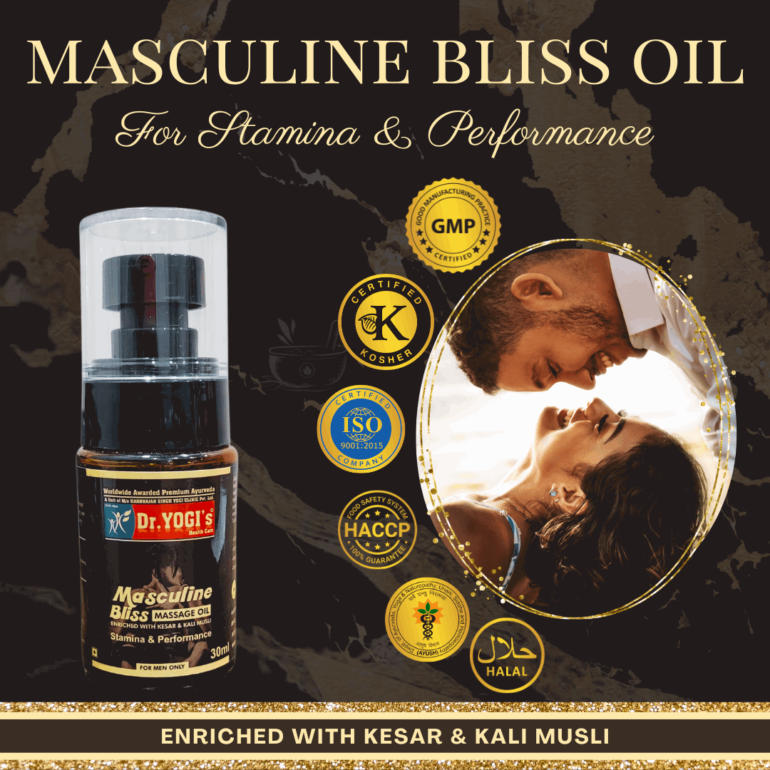 Dr Yogi Masculine Bliss Massage Oil - Dr Yogi Health Care