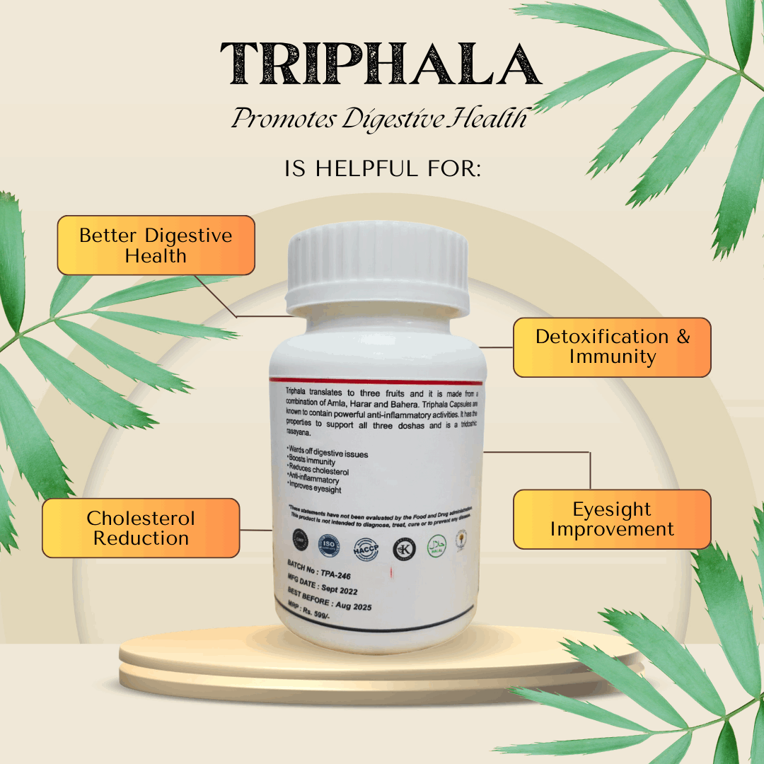 Dr Yogi Triphala Capsules - Dr Yogi Health Care
