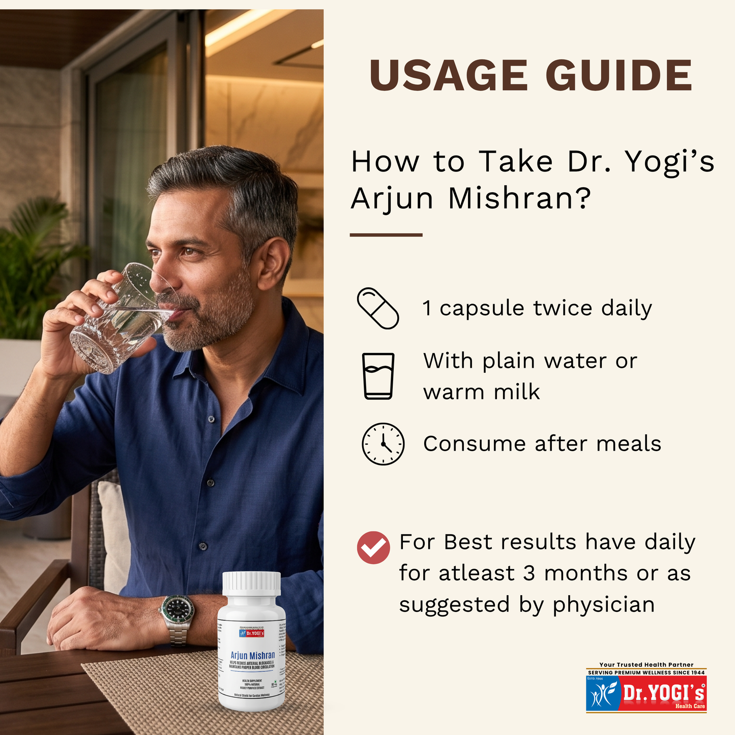 Dr. Yogi's Arjun Mishran | Ayurvedic Shield for Heart Health & Circulation