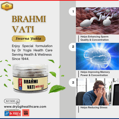 Dr Yogi Brahmi Vati with Gold