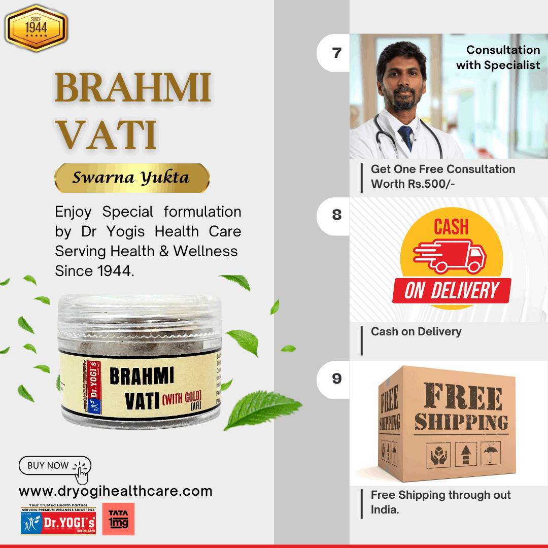 Dr Yogi Brahmi Vati with Gold
