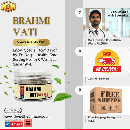 Dr Yogi Brahmi Vati with Gold