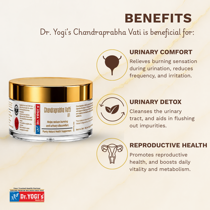 Dr. Yogi's Chandraprabha Vati (30 Tablets) | Natural Urinary Care Supplement