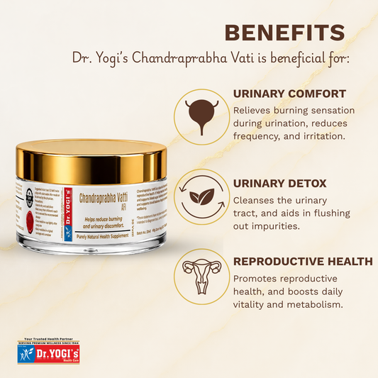 Dr. Yogi's Chandraprabha Vati (30 Tablets) | Natural Urinary Care Supplement