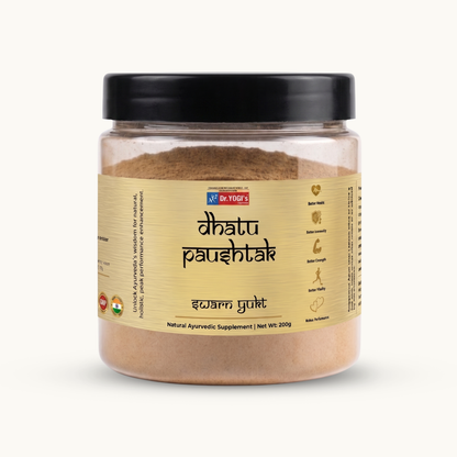 Dr. Yogi's Dhatu Paushtak Swarn Yukt (200g) | Premium Vitality Ayurvedic Powder