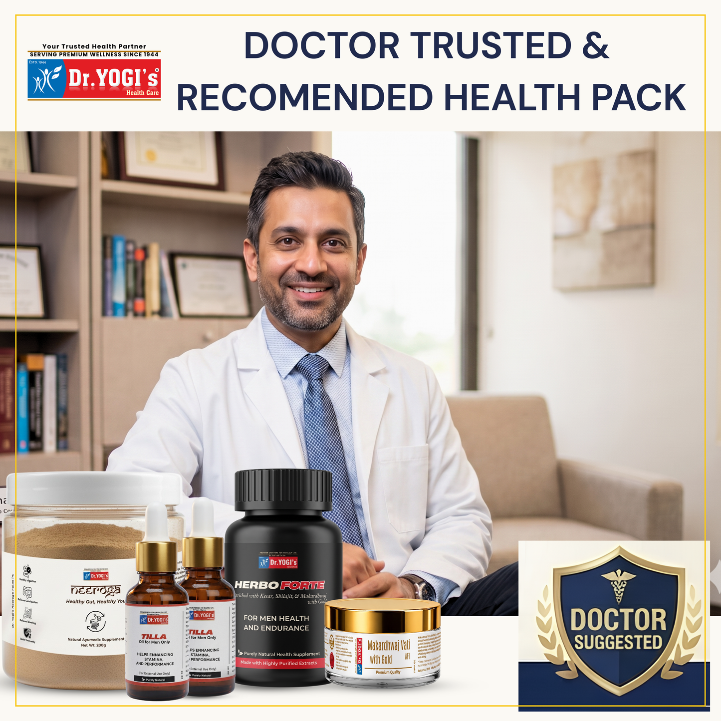 Dr. Yogi's Erectile Dysfunction (ED) & Premature Ejaculation (PE) 90-Day Relief Pack