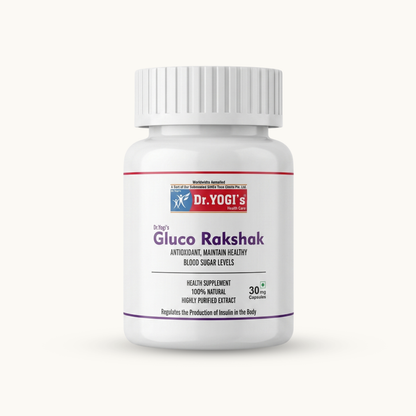 Dr. Yogi's Gluco Rakshak (30 Capsules) | Natural Blood Sugar Support