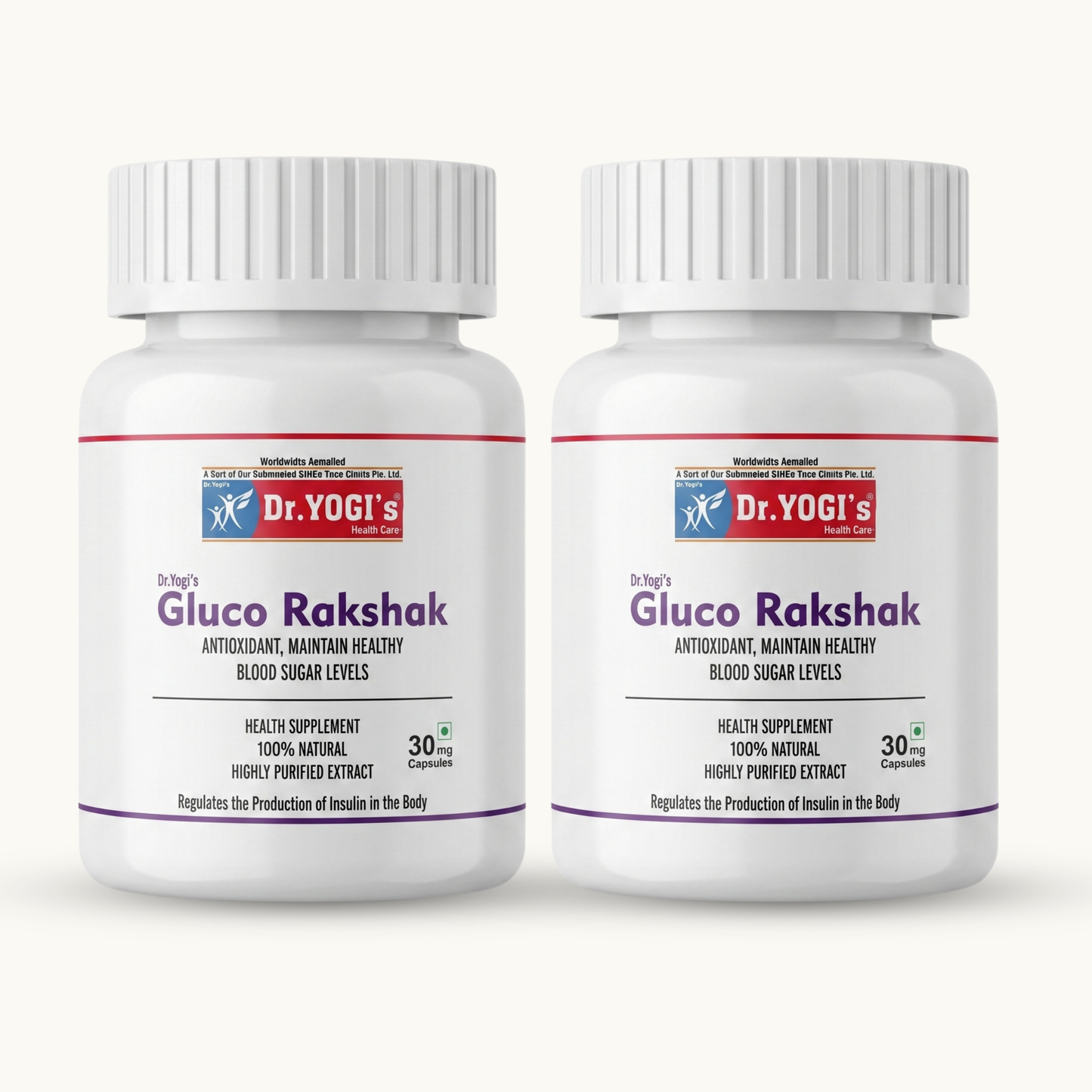 Dr. Yogi's Gluco Rakshak (30 Capsules) | Natural Blood Sugar Support