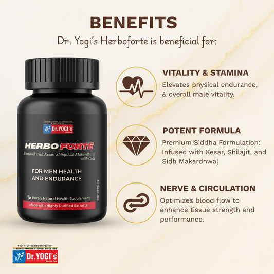 Dr. Yogi's Herbo Forte (60 Capsules) | Male Health & Endurance Tonic