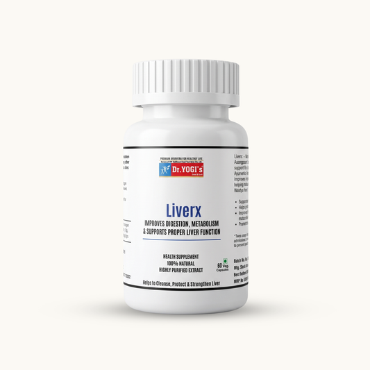 Dr. Yogi's LiverX (60 Capsules) | Premium Ayurvedic Liver Detox & Digestion