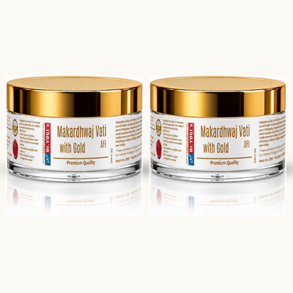 Dr. Yogi's Makardhwaj Vati with Gold (30 Vatti) | Premium Male Vitalizer