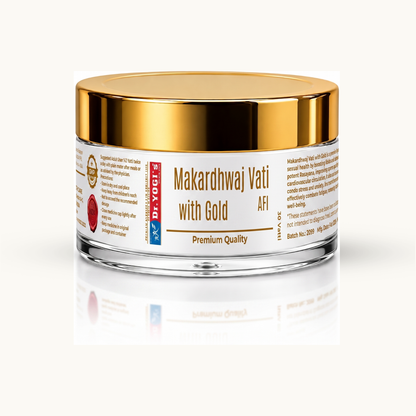 Dr. Yogi's Makardhwaj Vati with Gold (30 Vatti) | Premium Male Vitalizer