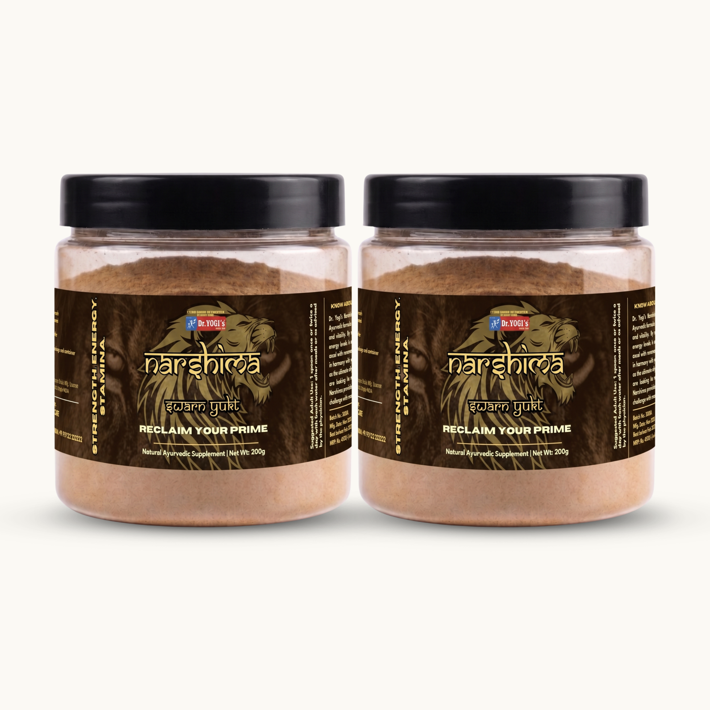 Dr. Yogi's Narshima Swarn Yukt (200g) | Premium Male Strength Churna