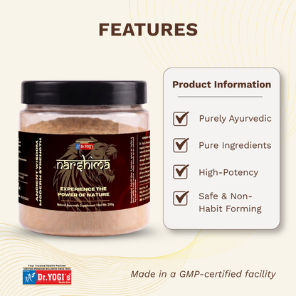 Dr. Yogi's Narshima Churna (200g) | Pure Male Stamina & Vigor Powder