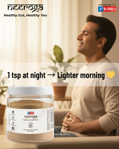 Dr. Yogi's Neeroga Gut Health Powder (200g) | Natural Constipation & Bloating Relief