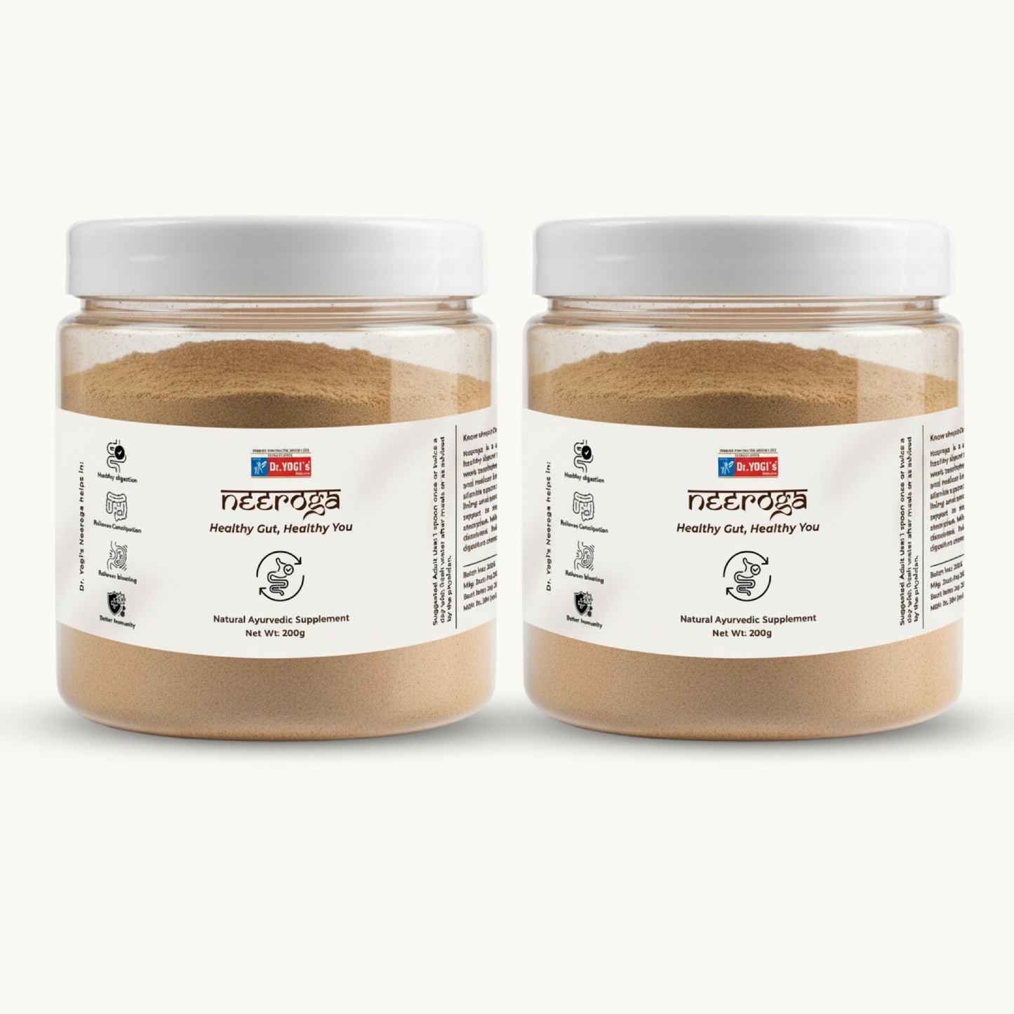Dr. Yogi's Neeroga Gut Health Powder (200g) | Natural Constipation & Bloating Relief