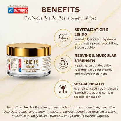 Dr. Yogi's Ras Raj Ras with Gold (30 Vatti) | Premium Male Vitality