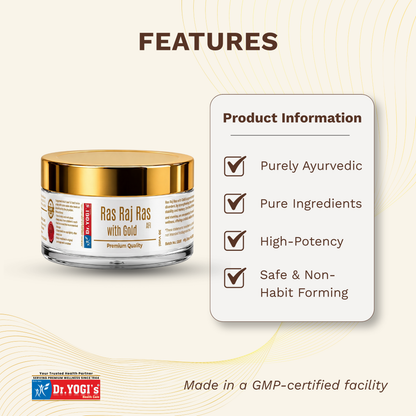 Dr. Yogi's Ras Raj Ras with Gold (30 Vatti) | Premium Male Vitality