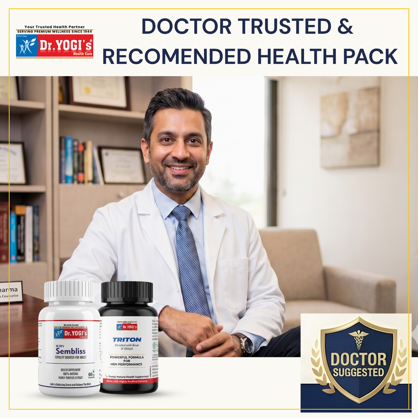 Male Reproductive Health Pack – 30 Days (Vitality & Fertility Support)