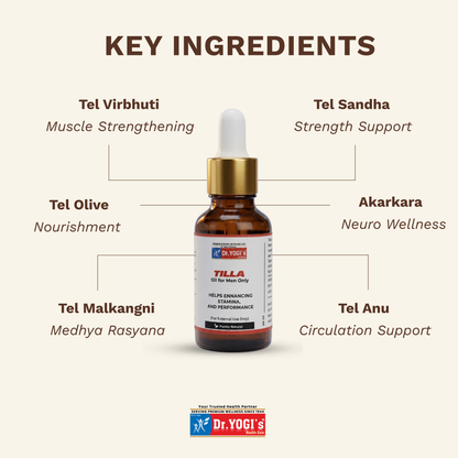 Dr. Yogi's Tilla Oil (30ml) | Premium Male Stamina & Circulation Oil