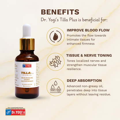 Dr. Yogi's Tilla Plus Oil (30ml) | Premium Topical Muscular Strength & Vitality Oil