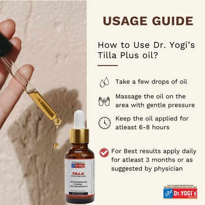 Dr. Yogi's Tilla Plus Oil (30ml) | Premium Topical Muscular Strength & Vitality Oil
