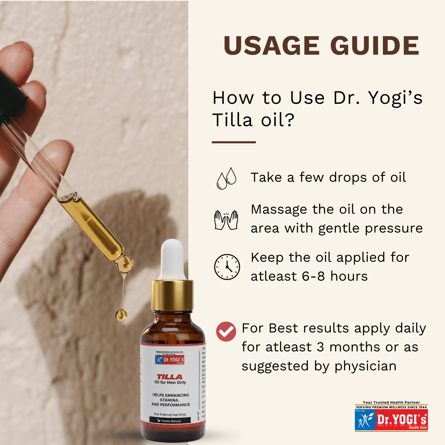 Dr. Yogi's Tilla Oil (30ml) | Premium Male Stamina & Circulation Oil