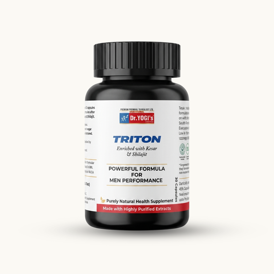 Dr. Yogi's Triton Capsules (60 Count) | Ayurvedic High Potency Performance Capsules