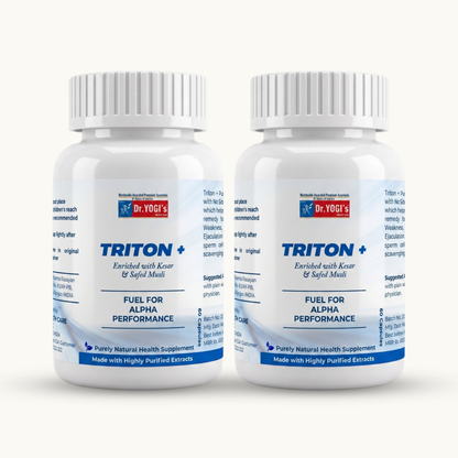 Dr. Yogi's Triton Plus (60 Capsules- 500mg each) | Premium Male Alpha Performance Capsules